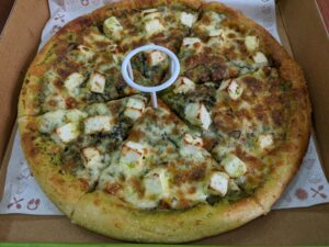 Pesto Paneer Pizza