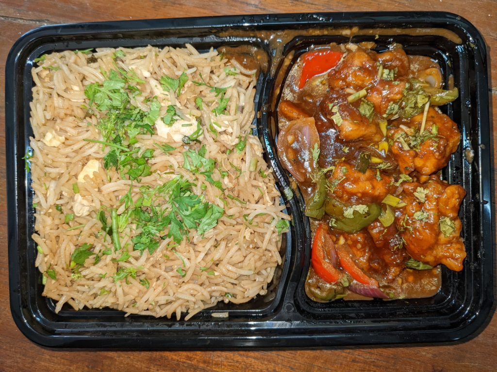chilli chicken fried rice bowl ubq by barbeque nation