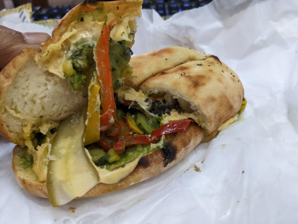 pesto olive sandwich opened lil gamby pizza shop