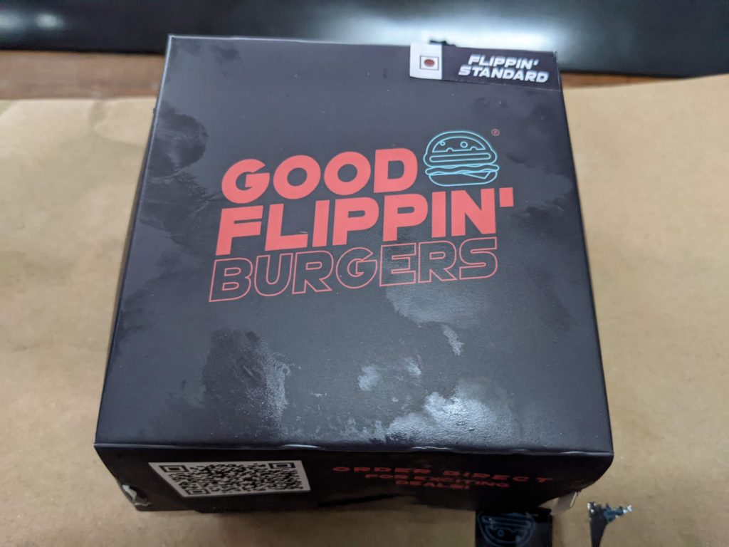 good flippin burgers box