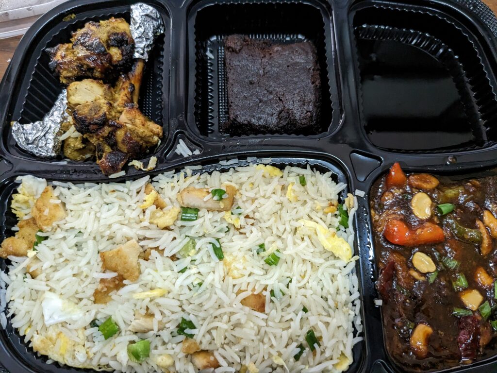 chicken asian combo from angrezi dhaba