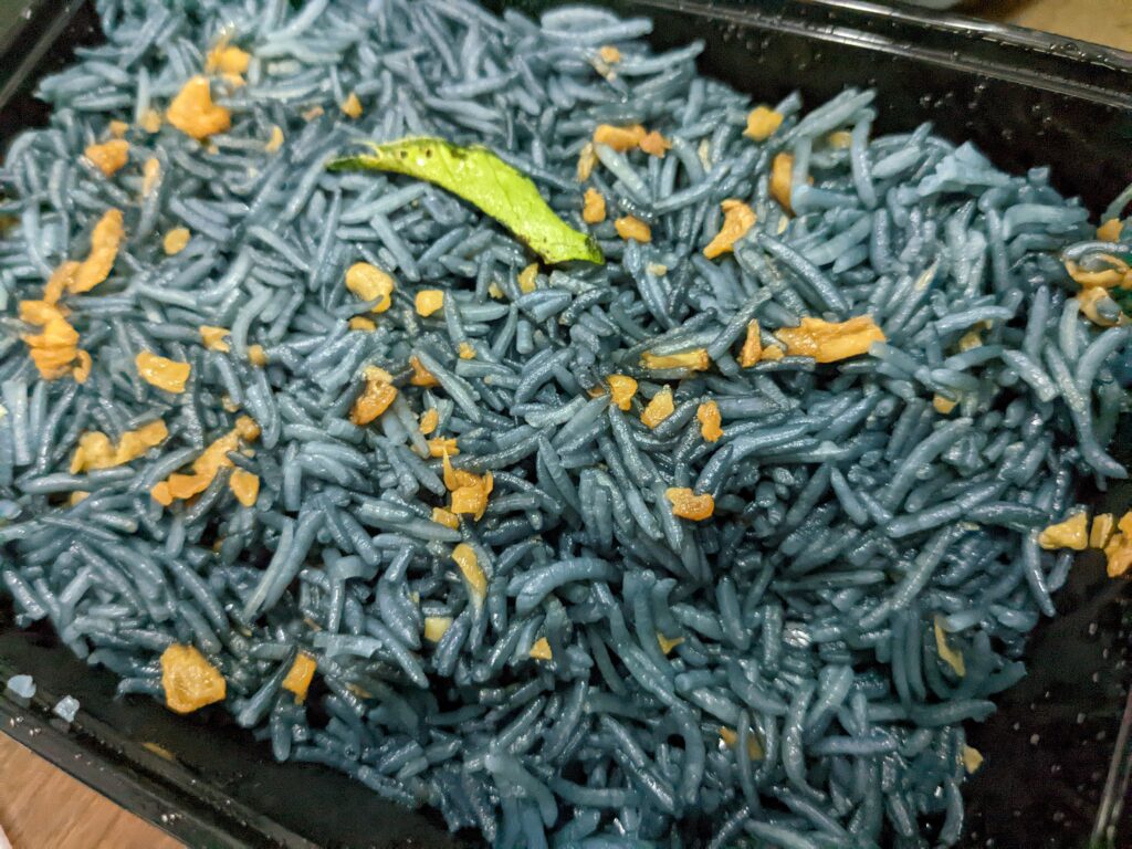 teriyaki blue rice from dobaraa